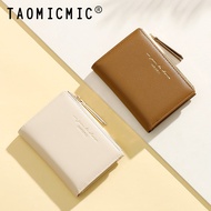 Taomicmic New Style Fashion Short Wallet Ladies PU Foldable Card Holder Student Coin Purse