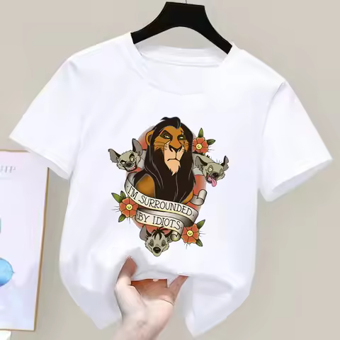 Disney Lion King Scar and Hyenas I'm Surrounded By Idiots T-Shirt Disney Scar Villain Shirt Disney K