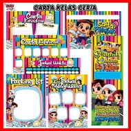 Cheerful Class Chart Banner / Time Table etc