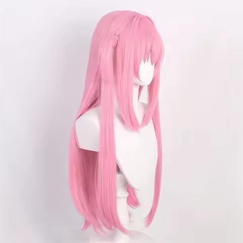 Gotō Hitori Bocchi The Rock Cosplay Cute Cool Girl Pink Long Straight Synthetic Wig Anime Comic Con 