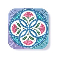 花磚陶瓷吸水杯墊-不朽母愛