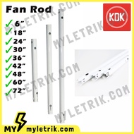 Original KDK / PANASONIC Fan Rod Ceiling Fan 6 inch 18 inch 24 inch 30 inch 36 inch 42 inch 48 inch 60 inch 72 inch