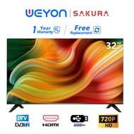 Sakura Android TV 32 inch Smart TV murah LED Television Built in MYTV/Netflix/Youtube