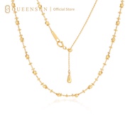 18k Gold Adjustable Beaded Extender Chain | Gold Extender Chain for Necklace | Minimalist Gold Layer