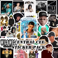 Central Cee Hip-hop Rapper Sticker pack 10Pcs - Aesthetic Hip-Hop, Laptop Mount & hp, waterproof vin