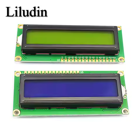 LCD1602 1602 LCD Module Blue / Yellow Green Screen 16x2 Character LCD Display PCF8574T PCF8574 IIC I