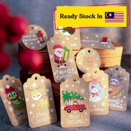 🎄READY STOCK🎄50pcs Christmas Tag Card Merry Christmas Party Gift Card