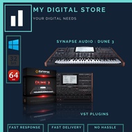 SYNAPSE AUDIO : DUNE 3 (Vst Plugins) (for Windows)