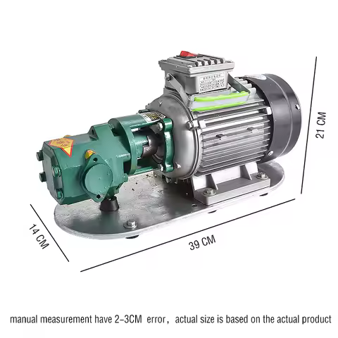 WCB-75 Self-Priming Gear Oil Pump Portable Cast Iron High Temperature Electric Gear Pump 750W Small 