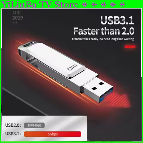 DM USB C Type C USB3.0 Flash Drive PD168 64GB 128GB 256GB for Andriod Box Smart TV Phone Media Playe