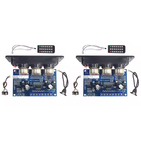 A33T-2X 2.1 Channel Digital Amplifier Board 2X25W+50W BT5.0 Subwoofer DC12-20V Amplifier Board+AUX L