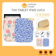 MAWAR Tablet Bag Samsung Galaxy A 10s S2 S3 S4 S5e S6 S7 S8 S9 Plus Ultra Fe Lite Sleeve Pouch Hard Case Bag Cover Tab iPad Laptop Universal 9 10 11 12.9 13.3 Inch Color Pink Pastel Blue Blue Cute Rose Flower Motif Korean Girls Cute Waterproof