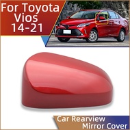 Wing Side Mirror Housing Cover For Toyota Vios Yaris 2014 2015 2016 2017 2018 2019 2020 2021 Rearview Mirror Cap Shell P