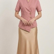 LUNA Top Asymmetrical Top Wanita