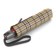 【Knirps德國紅點傘】T.200 自動開收傘- Check Beige