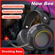 New Bee G95 RGB Gaming Headset ชุดหูฟังเกมมิ่ง RGB ไมโครโฟนตัดเสียงรบกวนออกแบบมาสำหรับ eSports ชุดห