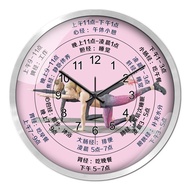 Studio Kecergasan Bilik Tarian Hiasan Dinding Jam Dinding Kelas Latihan Yoga Jam Kuarza Pusat Wanita