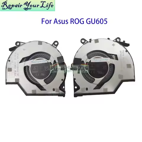 CPU GPU Cooling Fan For ASUS ROG Zephyrus G16 GU605 GU605MZ GU605MI GU605C Laptop Cooler 13NR0IQ0T02