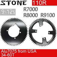 Stone Round Chainring 110BCD for Shimano R7000 r8000 r9100 Aero Narrow Wide Single 34 40 54 56 58 60