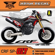 DECAL STICKER CRF 150 L SUPERMOTO - STICKER CRF 150 L 017