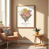 Family Inheritance Wooden Photo Frame Swing Table Oil Painting Poster Children's Photo Album Puzzle 