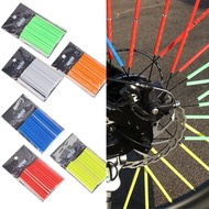 FSFO_12pcs Bicycle Wheel Spokes Reflective Sticker Tube Strip Cycling Reflector DIY