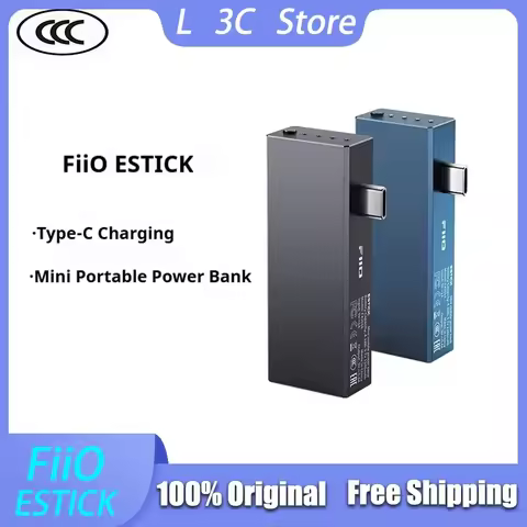 FiiO ESTICK Mini Mobile Power Bank 1100mAh Type-C Charging Portable Power Bank for KA17 QX13 Custom 
