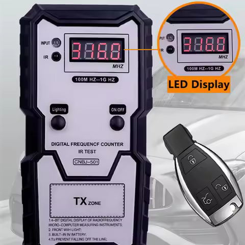 Car Garage Remote Frequency Meter RF Transmitter Counter for Car Remote Key Cymometer Detector Frequ