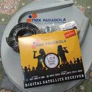 Paket parabola mini mnc group nex parabola kuning 45 cm