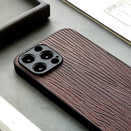 拙木| iphone15promax手機殼真皮14max保護套蘋果13mini全包12