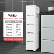 Kitchen Gap Plastic Storage Cabinet Drawer With Wheels Bathroom Organizer Chest Drawer Cabinet Movable Rak Bertutup 夹缝收纳柜