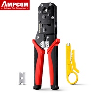 AMPCOM RJ45 Crimping Tool Mạng Ethernet Mạng LAN Cáp Crimper Cutter Vũ Nữ Thoát Y Plier Modular 8P R