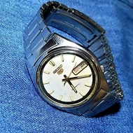 Seiko 5 Automatic Watch 6309 Vintage White Dial Original