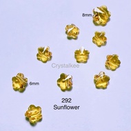 AUSTRIA CRYSTAL SWAROVSKI ELEMENTS 5744 6mm Flowers Beads SW CRYSTAL 9pcs/pack