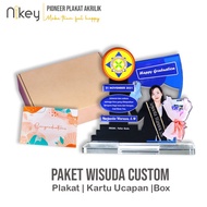 Plakat Akrilik Wisuda, Plakat Wisuda, Piagam Sekola, Hampers Wisuda