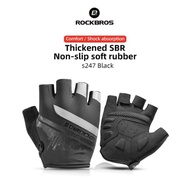 Rockbros S247 L Large Hand Bike Glove Half Finger Bicycle Gloves Hand Protector Riding Accessories G