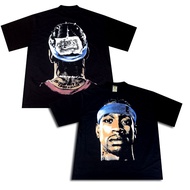 VONSEEY ALLEN IVERSON PRO BASKETBALL PLAYER SPORT OVERSIZE BLACK T-SHIRT