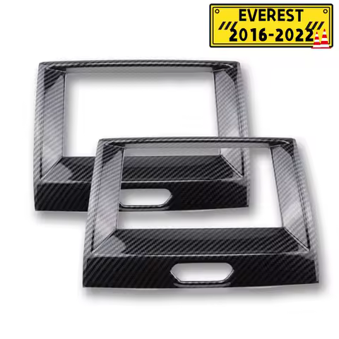 Carbon Fiber Car Center Navigation Panel Frame Cover for Ford Ranger Everest Endeavour 2015 - 2020 D