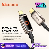 Mcdodo CA659/CA665/CA667/CA668 Auto Power Off With Breathing Light LED Display Cable 1.2M
