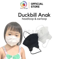 NEOSAGA - Masker Duckbill Anak Polos Isi 50pcs Masker 3 Ply Variasi