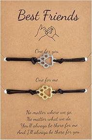 BFF Bracelets for 2 Friendship Bracelets Friendship Bracelet Set Gift for Best Friend Girls Ladies