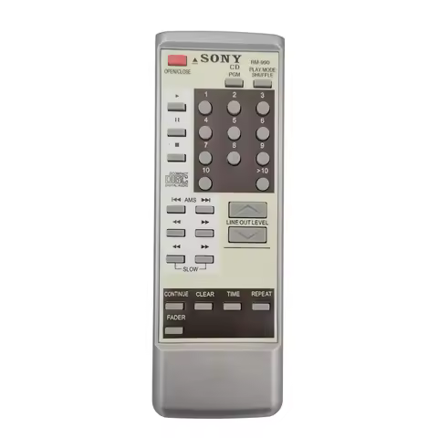 RM 990 for Sony CD Player Remote Control CDP 611 CDP227 CDP228 ABS Replacement