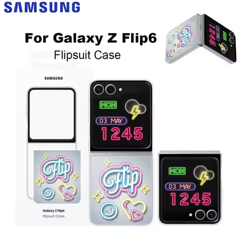 Original for Samsung Galaxy Z Flip6 Flipsuit Case EF-ZF741 Galaxy Z Flip 6 Smartphone Cove Transpare