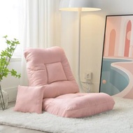 全城熱賣 - 摺疊躺椅 戶外躺椅 休閒懶人沙發 榻榻米靠背椅【升級款-櫻花粉【腰部五檔調節】#H240020024