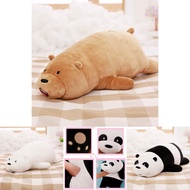80cm We Bare Bears Pillow Cartoon Bear Grizzly Panda Soft Stuffed Plush Toy Doll