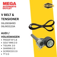 PASSAT B7 CC GOLF MK6 BEETLE 2.0 SHARAN TT TIGUAN 2.0 SCIROCCO 2.0 BELT & TENSIONAL 06J260849D 06J90