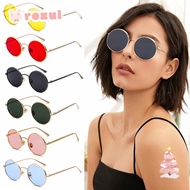 ROXUL Steampunk Sunglasses Metal Frame UV Protection Circle Glasses Circle Glasses