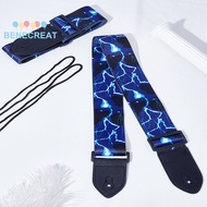 1set 2pcs Polyester & Nylon Strap with Rope for Guitar Dark Blue 802x59.5x8mm