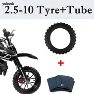 [yuksok] 2.50-10 2.50x10 Motorcycle Scooter Tire & Inner Tube for Honda CRF50 XR50