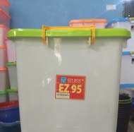Container Ezy Box 95 Liter Kuat Tebal Tahan Banting Roda Kokoh Berkualitas Biggy EzyBox EZ-95 Shinpo